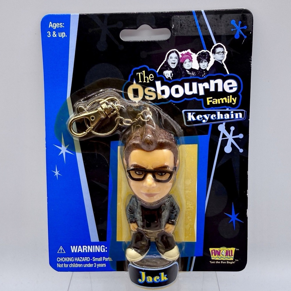 Jack Osbourne Keychain The Osbourne‎ Family   Fun 4 All Vintage 2002